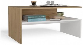 Konferenční stolek Boston 90 cm dub artisan/bílý