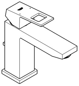 GROHE 23445AL0 - Umývadlová batéria EUROCUBE veľkosť M grafit