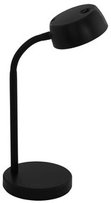 EGLO LED stolná lampa CABALES, 4,5 W, teplá biela, čierna