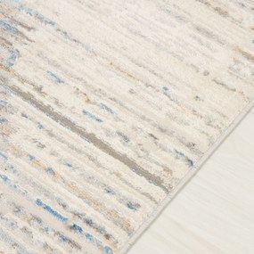 TA Koberec G501B WHITE/D_BLUE PORTLAND HIL Biely Obdĺžnikový Rozmer: 80x150 cm