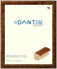 DANTIK rám na obraz 40x50 | BOX film červená (Plexi Čiré)