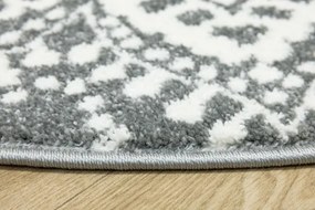 Koberec Lima G757A mandala, krémový / sivý kruh
