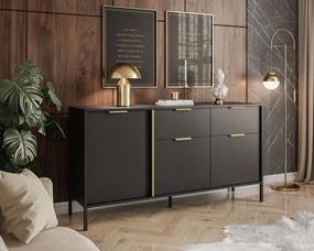 Komoda LASKY čierna 153cm