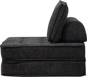 Rozkladacia multifunkčná sofa CALMERO - čierna