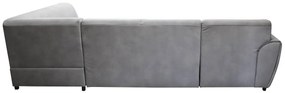 Rohová rozkladacia sedačka DOLORES LETTO P sivá