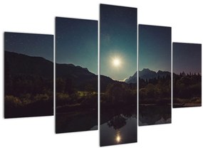 Obraz - nočná obloha (150x105 cm)
