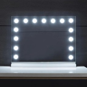 Aquamarin Kúpeľňové LED zrkadlo Hollywood 58 x 43 cm