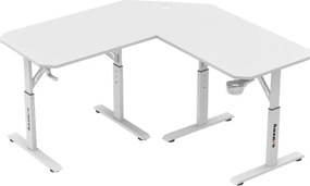 Herný rohový stôl Hero 7.3 biely