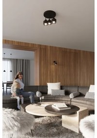 Sollux SL.1129 - Nástenná lampa SAVAR 1xE27/60W/230V čierna