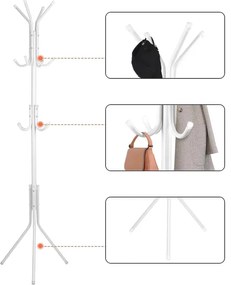 Stojanový vešiak PABLO biely