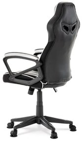 BONTEC Herné kreslo, hojdací mechanizmus, strieborná ekokoža, KA-Y341 SIL Farba: Strieborná