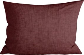 Mušelínová obliečka na vankúš MUSSARI 50x70 cm, vínová