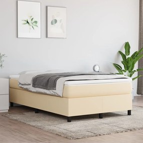 Boxspring posteľ s matracom krémový 120x200 cm látka 3144412