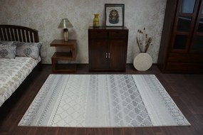 Kusový koberec AKRYLOVÝ PATARA 0242 krémový/tyrkysový