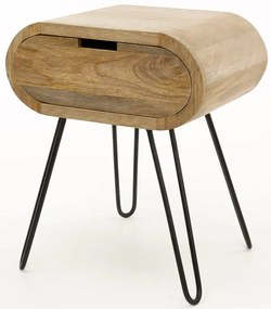 Nočný stolík HOME ART 50x35x60 cm - mangové drevo