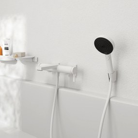 Hansgrohe Tecturis E, páková vaňová batéria, biela matná, HAN-73420700