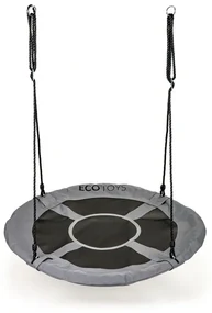 Záhradná hojdačka bocianie hniezdo 100 cm ECOTOYS sivá