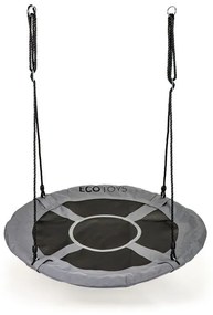 Záhradná hojdačka bocianie hniezdo 100 cm ECOTOYS sivá