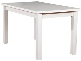 Rozkladací stôl ST28 120/160x80cm biely laminat