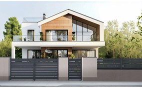 G21 Brána Reno 350x158 cm dvojkrídlová, antracitová