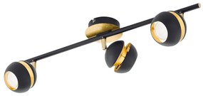 Moderné svietidlo EGLO NOCITO gold/black 95484