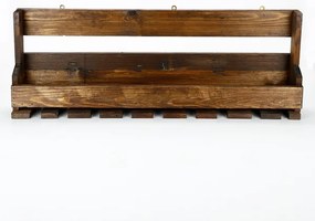 Nástenná polica 28x102 cm smrek hnedá