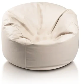 EF1037 Ecopuf Sedací vak ECOPUF - MINI ISLAND ekokoža E2 - Smotanovo biela