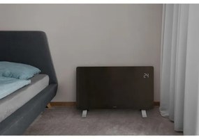 Sencor - Inteligentný elektrický priamotop/konvektor 1200/2400W/230V IP24 Wi-Fi čierny