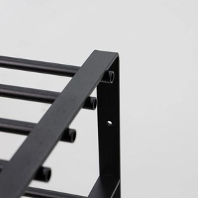 Čierny kovový stojan na topánky Rex – Spinder Design