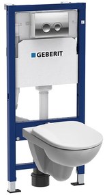 Podomietková zostava + tlačidlo Delta 25 chróm + WC misa Selnova