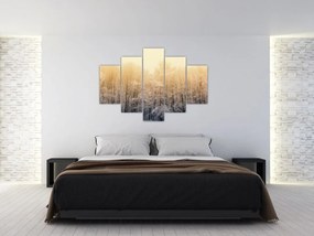 Obraz mrazivého lesa (150x105 cm)