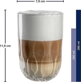 Leonardo poháre na latte Gocce3 390 ml 2 ks