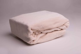Jerry Fabrics Hrejivé prestieradlo mikroflanel 180x200 cm - Smotanová