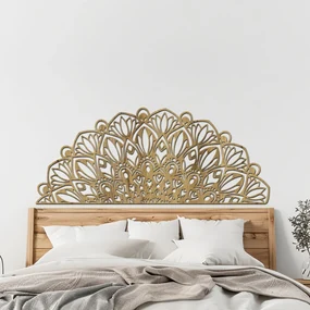 drevo zivota Drevená mandala KVÄŤ k posteli Farebný vzor: Dub Sonoma, Rozmery (cm): 90x38