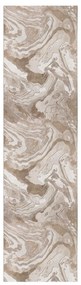 Béžový behúň 80x300 cm Marbled – Flair Rugs