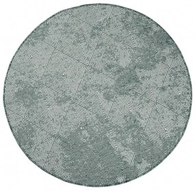 Obojstranný koberec DuoRug 5845 zelený kruh