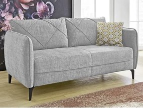 Dvojsedák Novara, šedá látka%