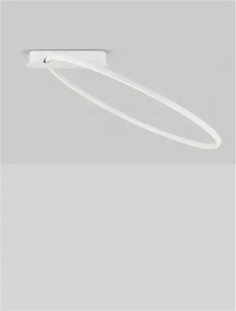 LED stmievateľné biele moderné stropné svietidlo Kiklos