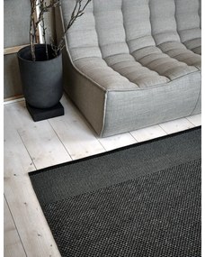 Antracitový vnútorný a vonkajší koberec 60x85 cm Edit Charcoal – Pappelina