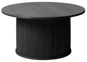 Čierny okrúhly konferenčný stolík ø 90 cm Nola – Unique Furniture