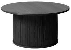 Čierny okrúhly konferenčný stolík ø 90 cm Nola – Unique Furniture