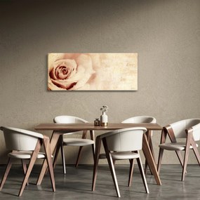 Obraz - Kvet ruže pre zaľúbených (120x50 cm)