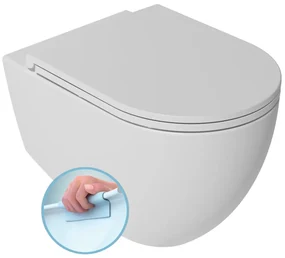 Isvea Isvea, INFINITY závesná WC misa, Rimless, 36,5x53cm, matná biela, 10NF02004-2L