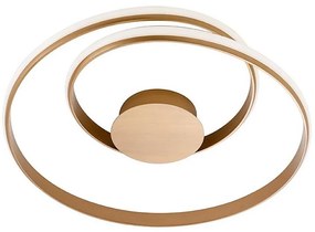 Redo 01-1792 - LED stmievateľné stropné svietidlo TORSION LED/30W/230V bronzové