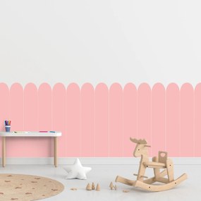 PIPPER. Textilná samolepiaca tapeta - Oblúk - Ružová farba Farba: Bledá, Veľkosť: 100 cm