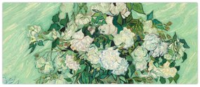 Obraz - Vincent van Gogh, Roses, reprodukcia (120x50 cm)