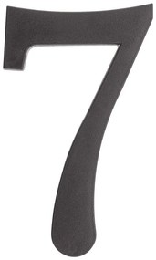 Čierna plastová číslica 7