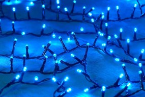 Vianočné svetielka vnútorné modré 200 LED