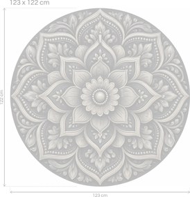 Černá mandala arch 46 x 46 cm