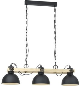 Eglo 79896 - Luster na reťazi LUBENHAM 3xE27/28W/230V